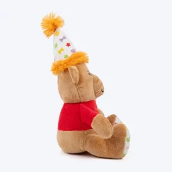 HUFT Barkday Bear Plush Toy For Dog - Multicolor
