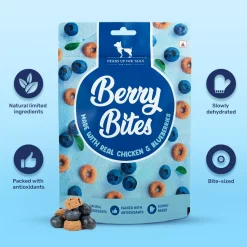 HUFT Berry Bites - Chicken & Blueberry Treats For Dogs - 140 g