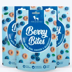 HUFT Berry Bites - Chicken & Blueberry Treats For Dogs - 140 g