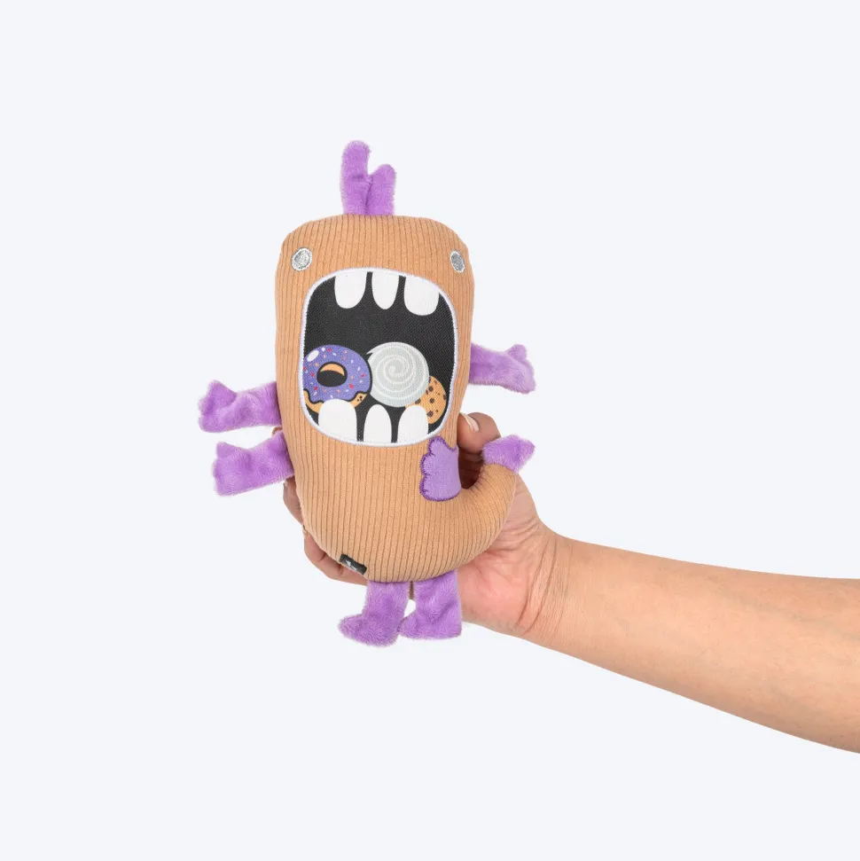 HUFT Biskit Beast Squeaky Plush Toy For Dog - Beige