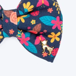 HUFT Bloomscape Printed Bow Tie for Dog - Navy