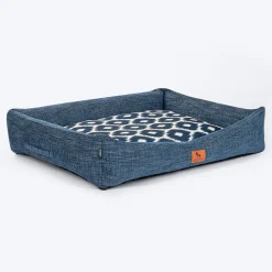 HUFT Blueloom Lounger Bed For Dog - Blue
