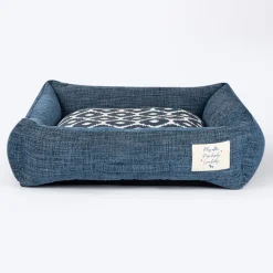 HUFT Blueloom Lounger Bed For Dog - Blue