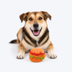 HUFT Bork-ger Plush Toy For Dog - Multicolor