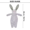 HUFT Bubbly Bunny Plush Toy For Dog - Grey