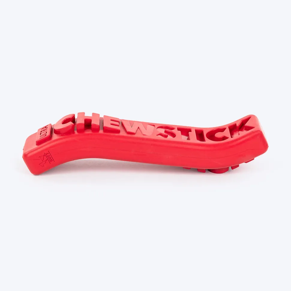 HUFT Chewtastic Chomp ’n’ Twist Chew Stick Toy For Dog - Red