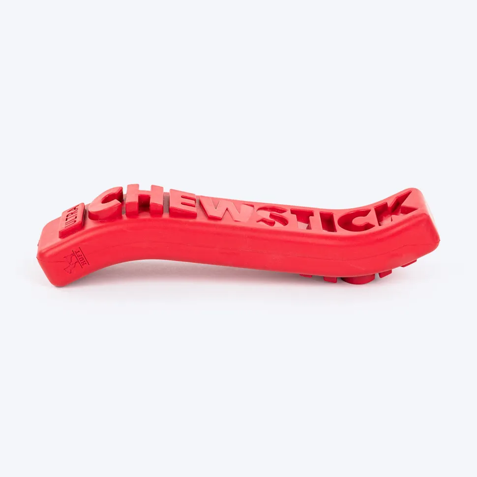 HUFT Chewtastic Chomp ’n’ Twist Chew Stick Toy For Dog - Red