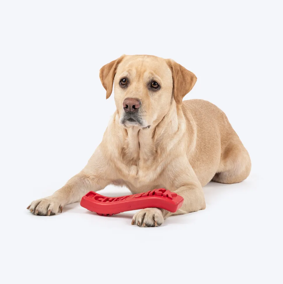 HUFT Chewtastic Chomp ’n’ Twist Chew Stick Toy For Dog - Red