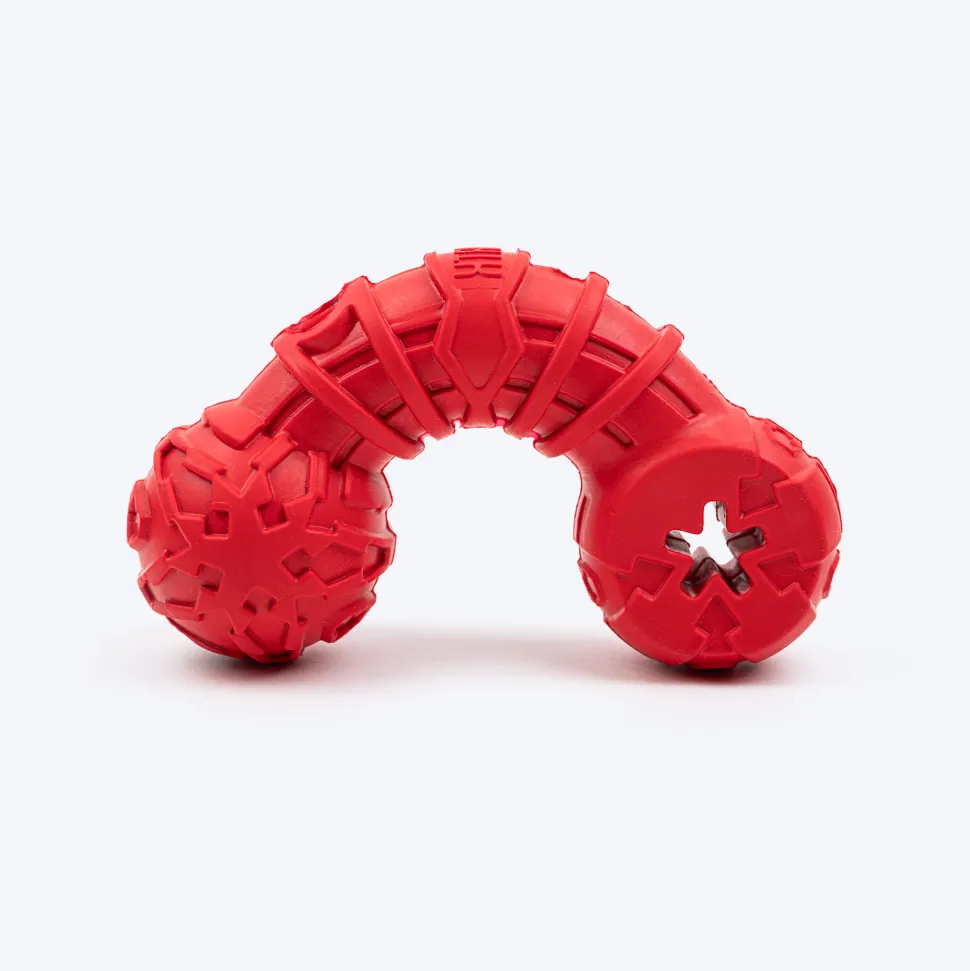 HUFT Chewtastic Mighty Multipurpose Bone Chew Toy For Dog - Red