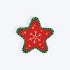 HUFT Christmas Starstruck Dog Collar Insert (Red and Green)