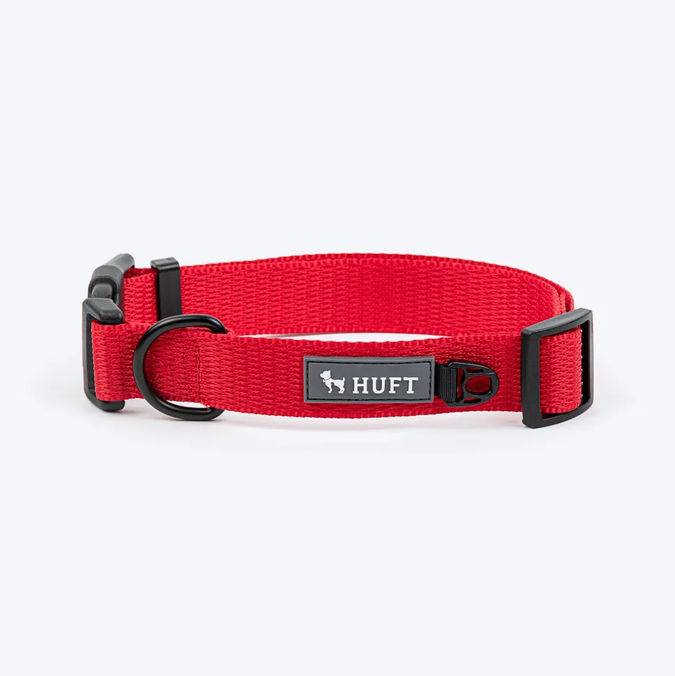 HUFT Classic Collar For Dog - Cherry Red