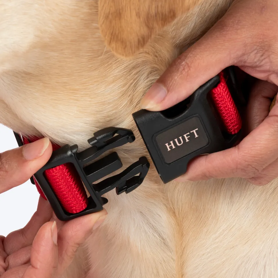 HUFT Classic Collar For Dog - Cherry Red