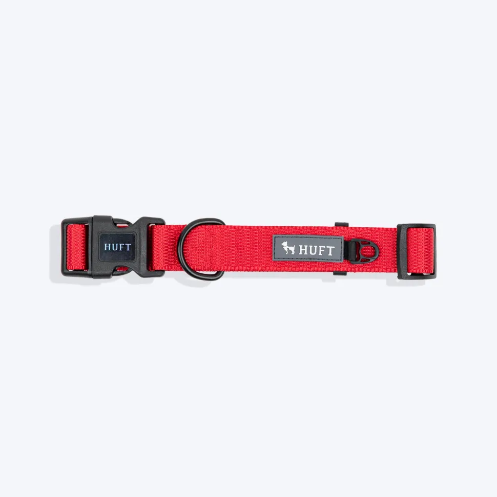 HUFT Classic Collar For Dog - Cherry Red