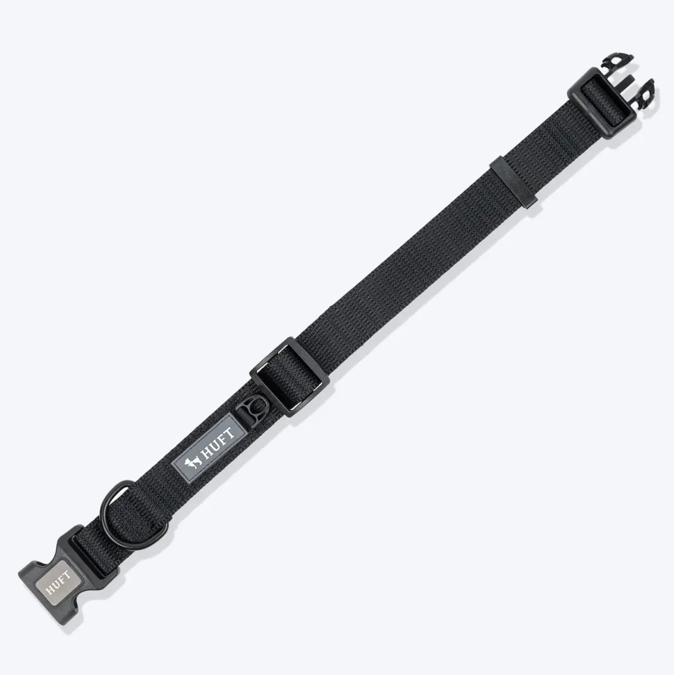 HUFT Classic Collar For Dog - Coal Black