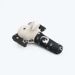 HUFT Crinkly Elly Squeaky Plush Toy For Small Dog - Black