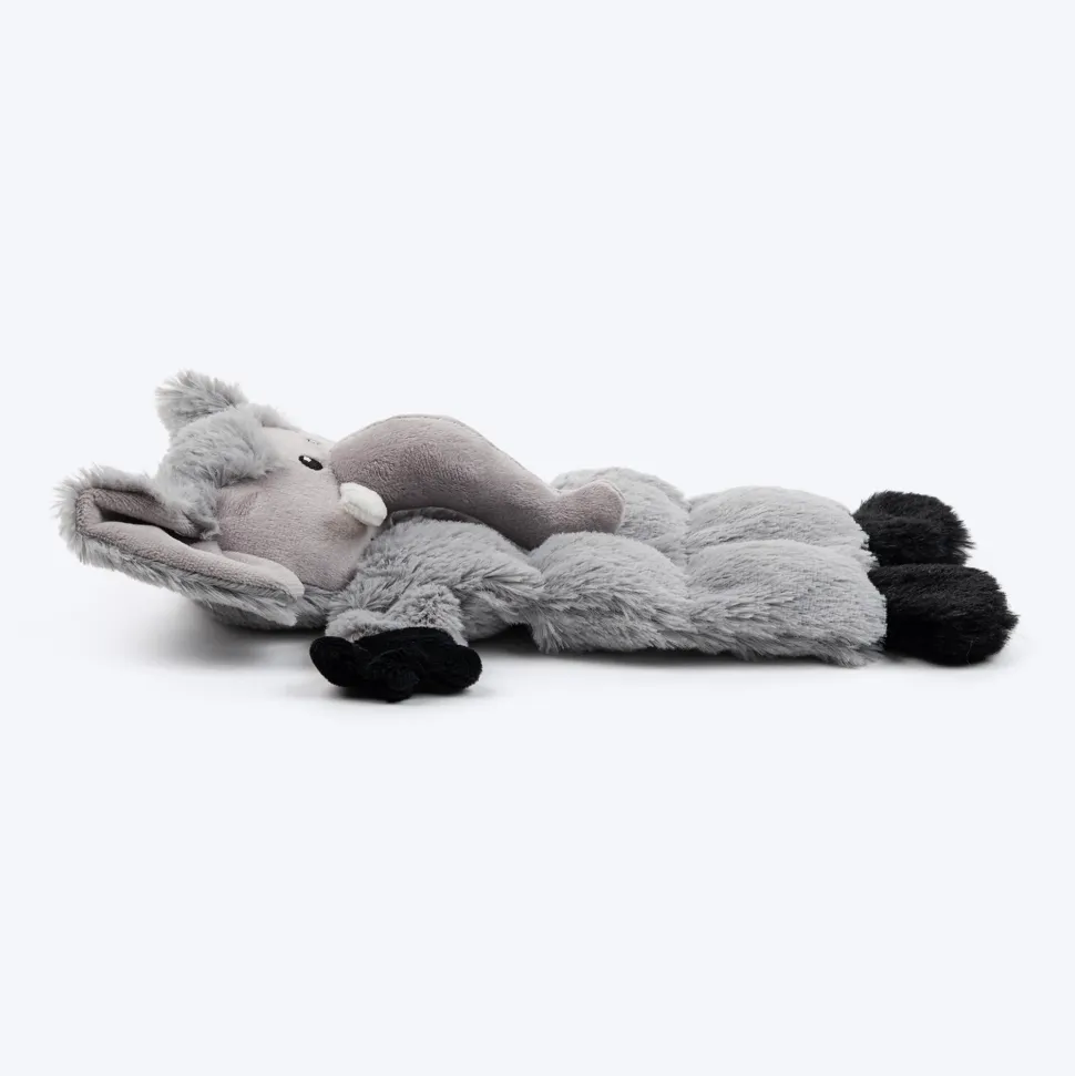 HUFT Cuddlephant Squeaky Plush Toy For Dog - Grey