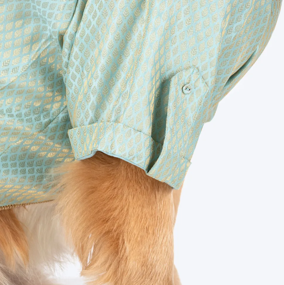 HUFT Dapper Doggo Kurta For Dog - Light Blue