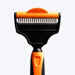 HUFT Deshedder with Rake for Dogs - Orange
