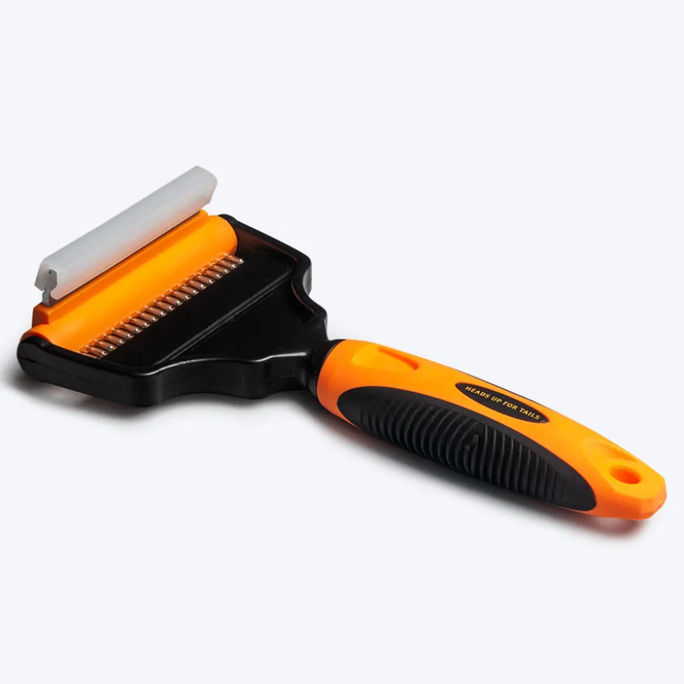 HUFT Deshedder with Rake for Dogs - Orange