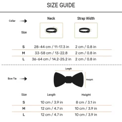 HUFT Desi Glam Bow Tie With Strap For Dog - Pink & Purple