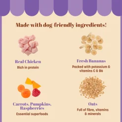 HUFT Dessert English Banoffee Pie Made With Real Chicken & Banana Treat For Dog - 100 gm
