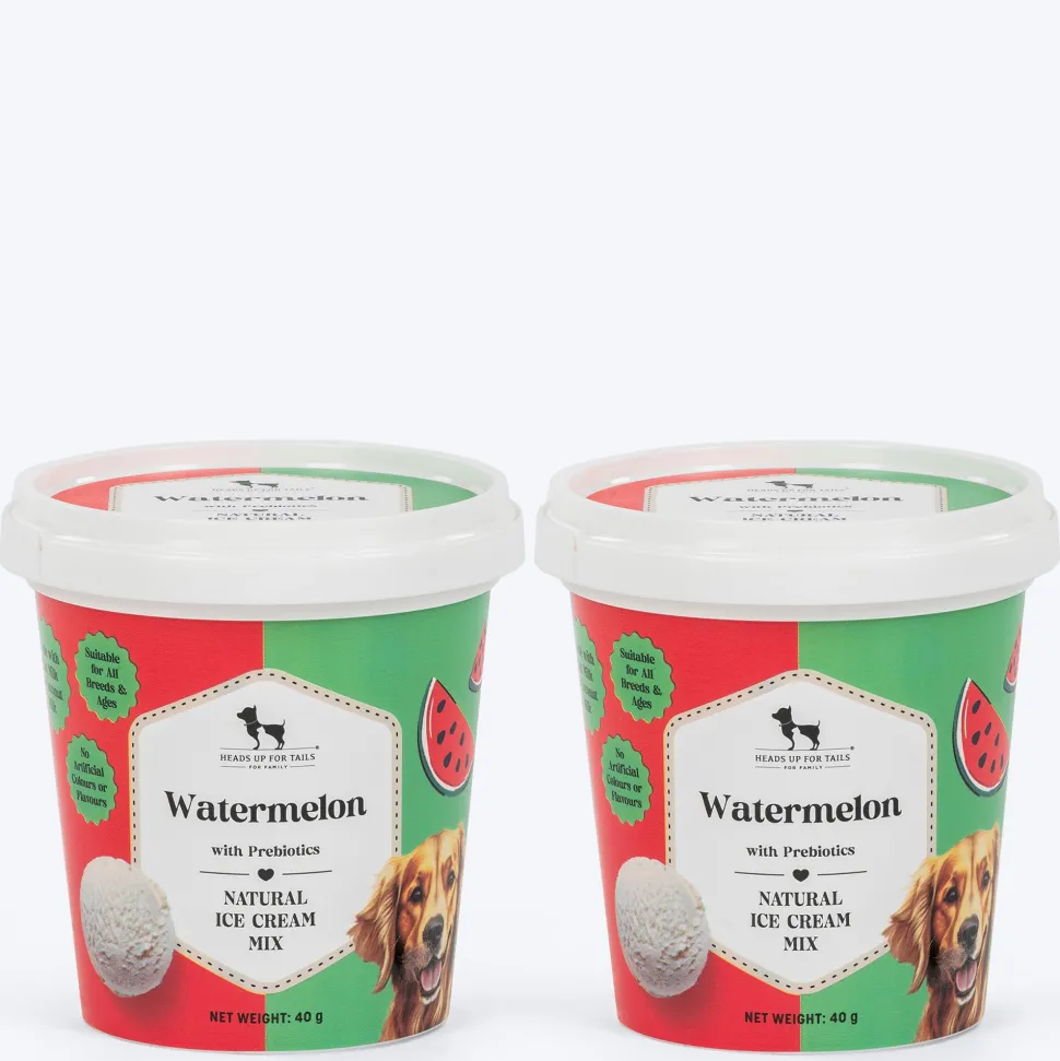 HUFT Dog Ice Cream Watermelon With Prebiotics Mix Treat - 40 gm