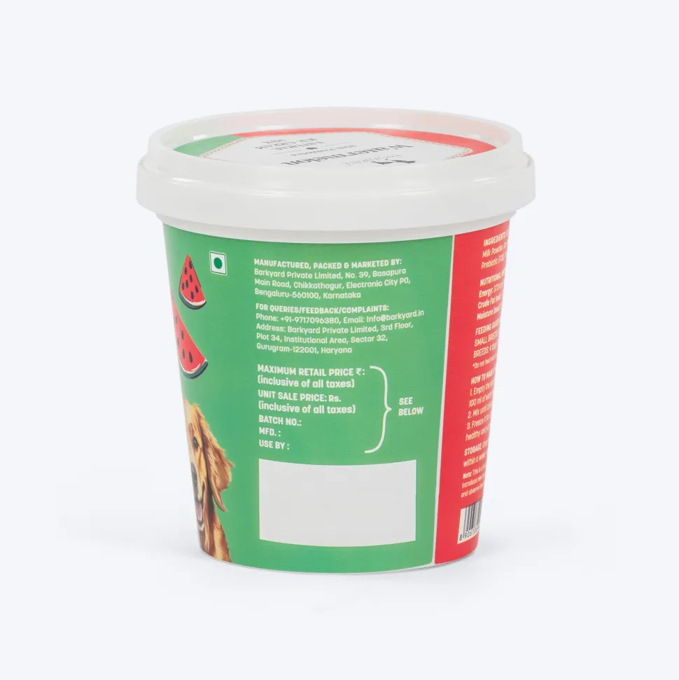HUFT Dog Ice Cream Watermelon With Prebiotics Mix Treat - 40 gm