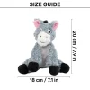 HUFT Donky Donk Plush Toy For Dog - Grey