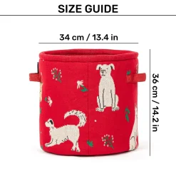 HUFT Doodle Buddy Toy Basket For Dog & Cat - Multicolor