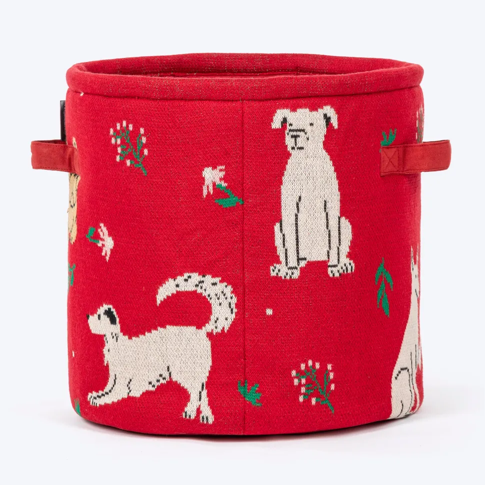 HUFT Doodle Buddy Toy Basket For Dog & Cat - Multicolor
