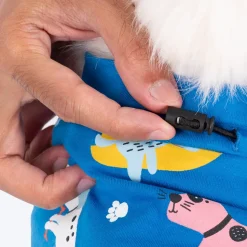 HUFT Doodle Days Printed T-Shirt For Dog - Blue