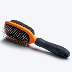 HUFT Double Sided Brush for Dogs & Cats - Orange