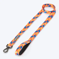 HUFT Dynamic Chevron Leash For Dog - Red & Yellow