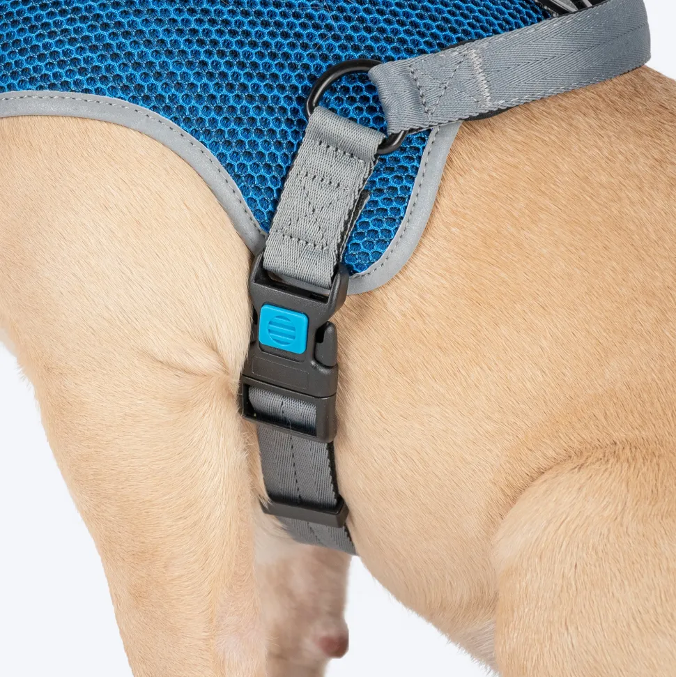 HUFT Easy Fit U-Harness For Dog - Blue