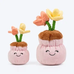 HUFT Flower Power Squeaky Plush Toy For Dog - Multicolor