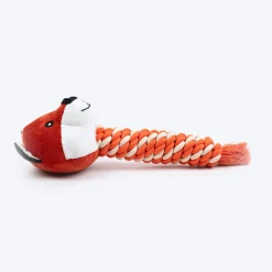 HUFT Foxy Fun Squeaky Plush Toy For Dog - Orange