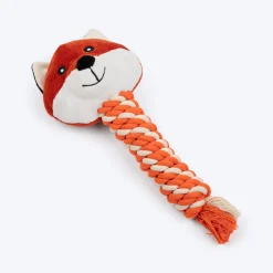HUFT Foxy Fun Squeaky Plush Toy For Dog - Orange