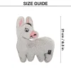 HUFT Funky Donkey Squeaky Cuddle Plush Toy For Dog - Grey