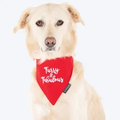 HUFT Furry and Fabulous Dog Bandana - Red