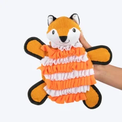 HUFT Fuzzy Fox Snuffle Toy for Dog - Orange