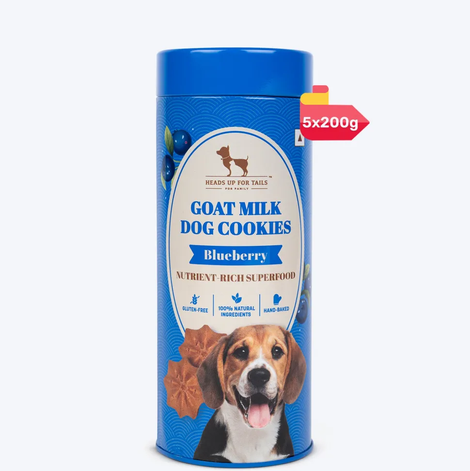 HUFT Goat Milk Dog Cookies - Blueberry - 200 g