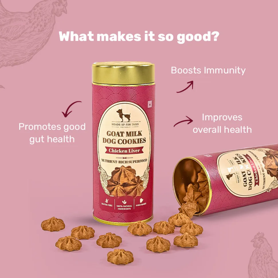 HUFT Goat Milk Dog Cookies - Chicken Liver - 200 g