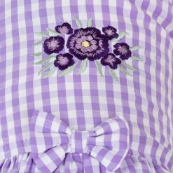 HUFT Go Gingham Dress For Dog - Purple
