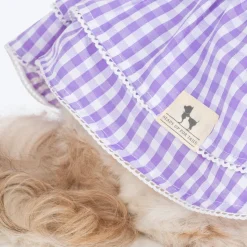 HUFT Go Gingham Dress For Dog - Purple