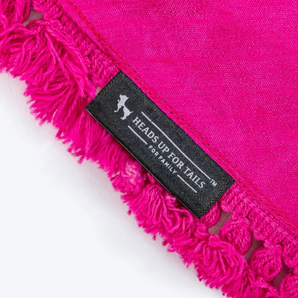 HUFT Gulabi Glow Bandana For Dog - Pink