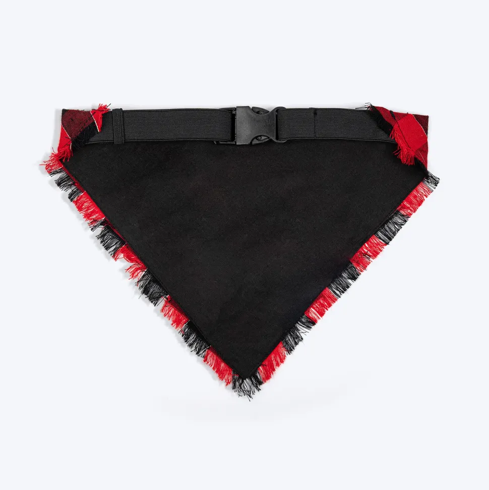 HUFT Holly Jolly Bandana For Dog - Red & Black