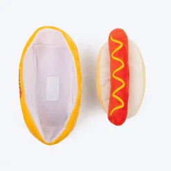 HUFT Hot Dog Plush Toy For Dog - Multicolor