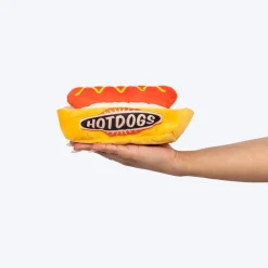 HUFT Hot Dog Plush Toy For Dog - Multicolor