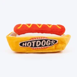 HUFT Hot Dog Plush Toy For Dog - Multicolor