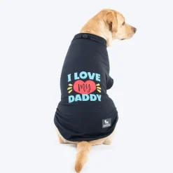 HUFT I Love My Daddy T-Shirt For Dog - Navy Blue